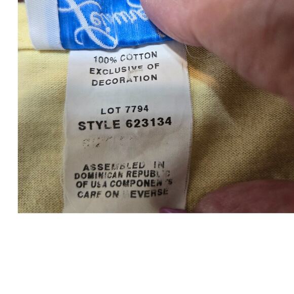 VTG - Leisure Life Dress Cover Up Yellow Short Slv Dress Size (see measurements) - Picture 9 of 10